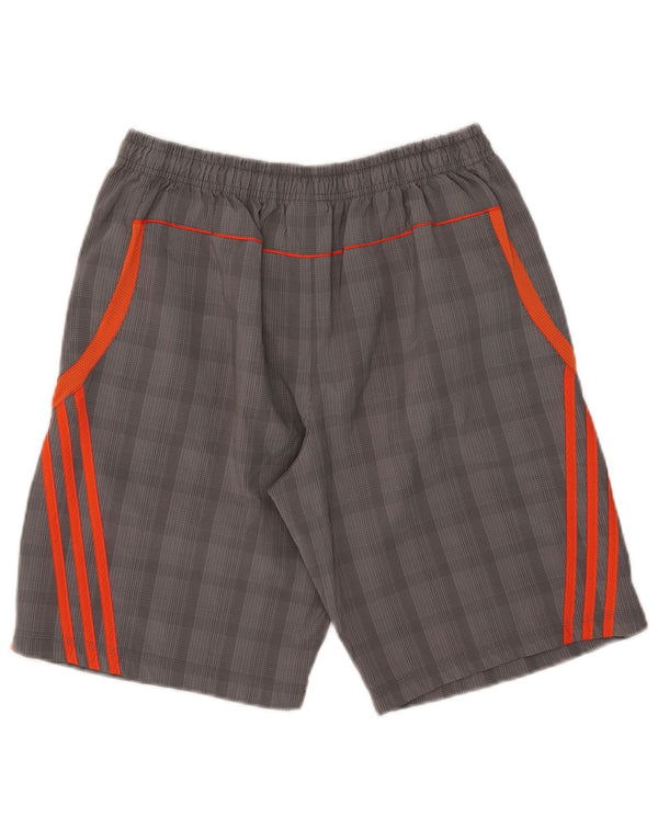 Adidas Herren Sportshorts UK 46/48 XL Grau kariert