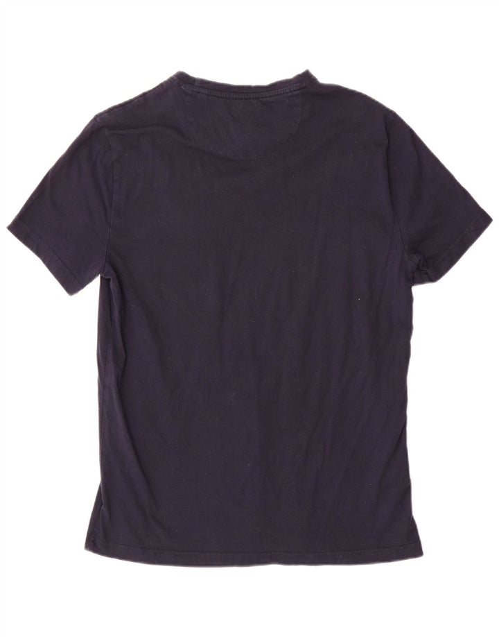 Pinguin-Herren-T-Shirt-Oberteil aus Baumwolle in mittlerem Marineblau