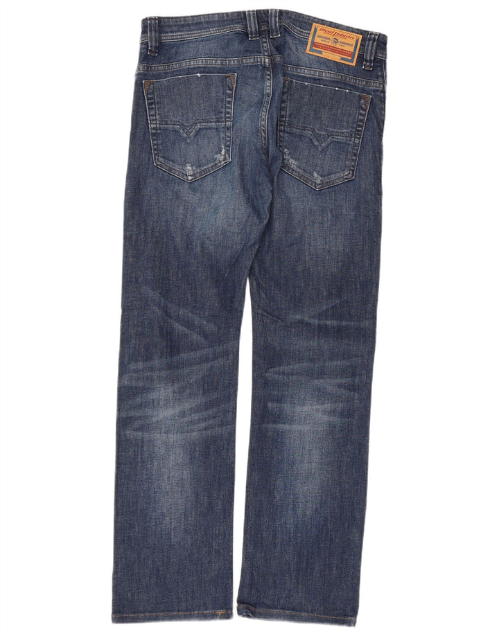 Diesel Herren Safado Regular Slim Straight Jeans W30 L30 Blaue Baumwolle