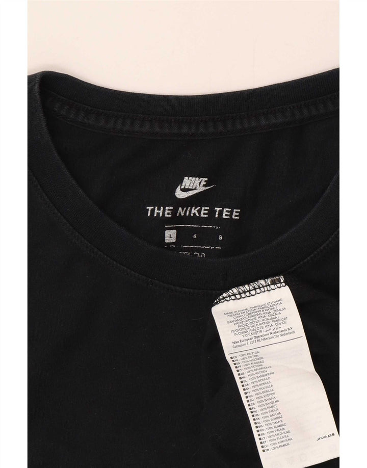 Nike Herren-T-Shirt mit Grafik, groß, aus schwarzer Baumwolle