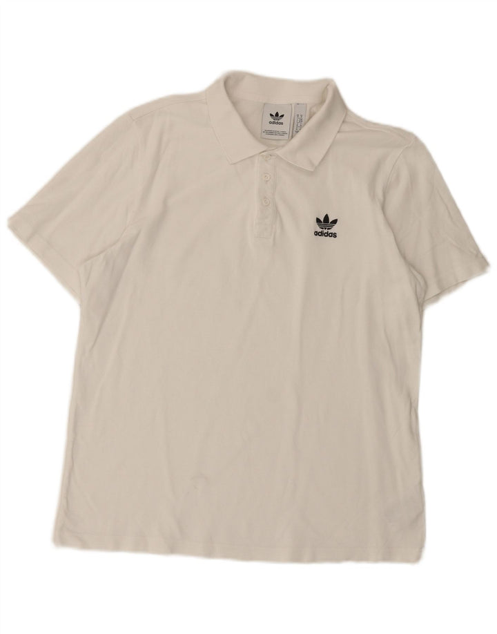 ADIDAS Herren Poloshirt Mittelweiße Baumwolle