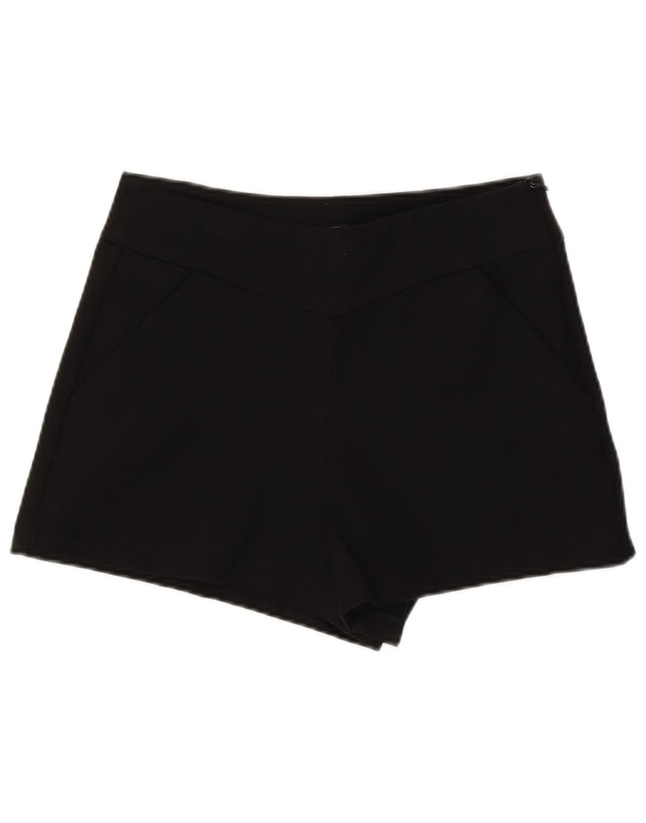 Zara Damen High Rise Hotpants Small W26 Schwarz
