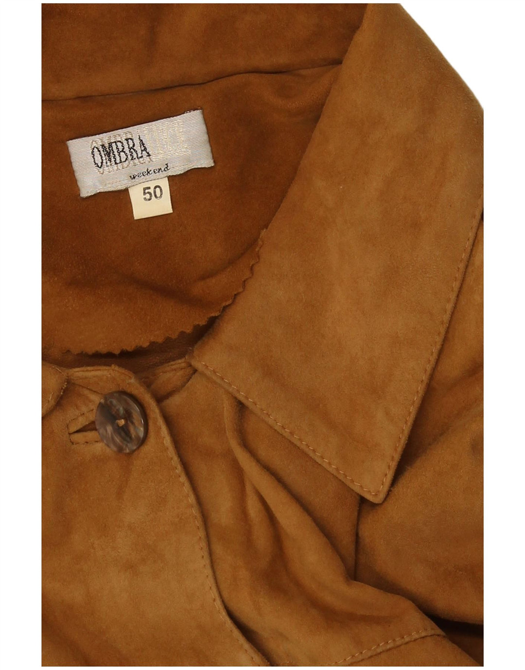 Vintage Damen Wildlederjacke IT 50 XL Braun