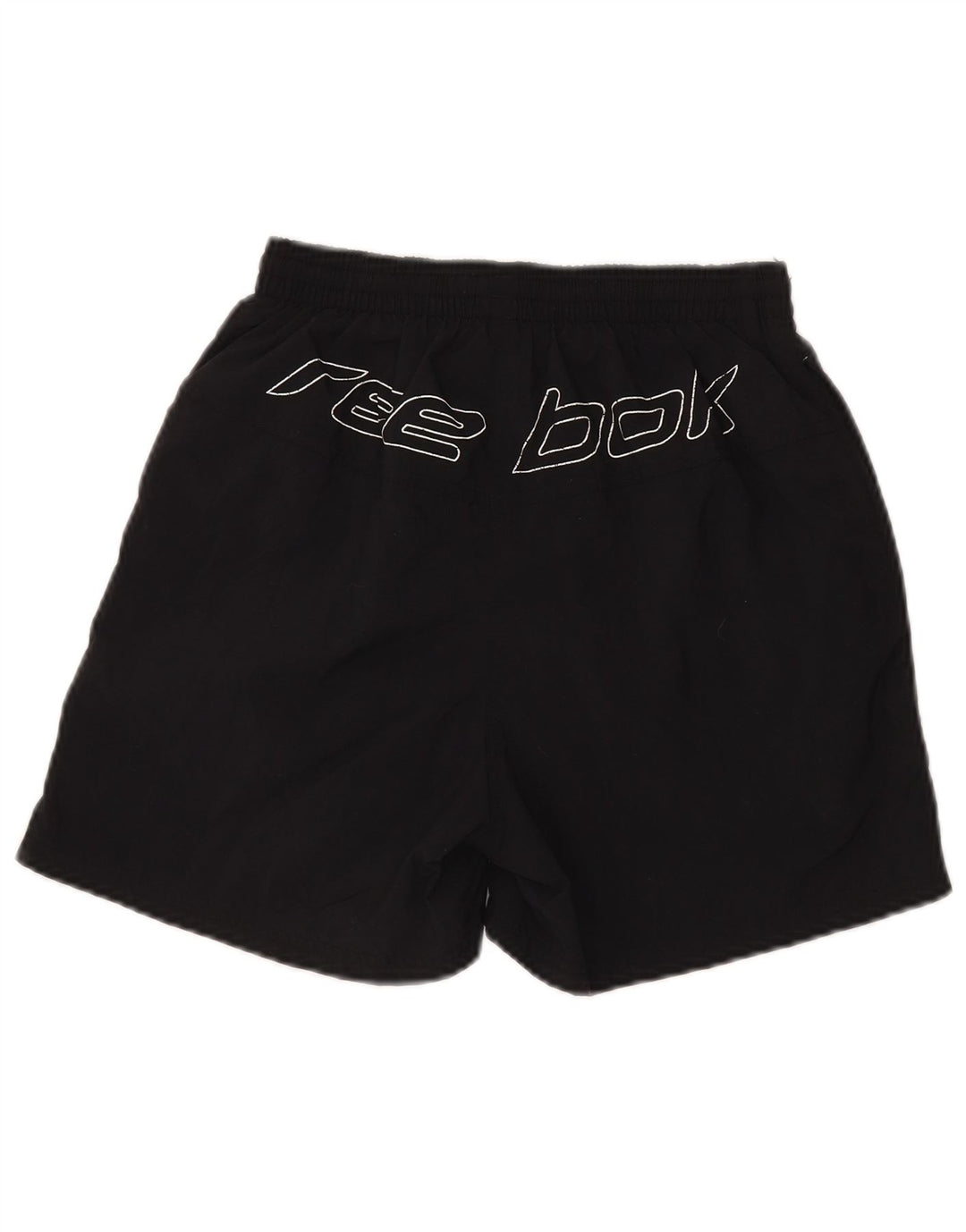 REEBOK Herren Graphic Sport Shorts XS Schwarzes Nylon