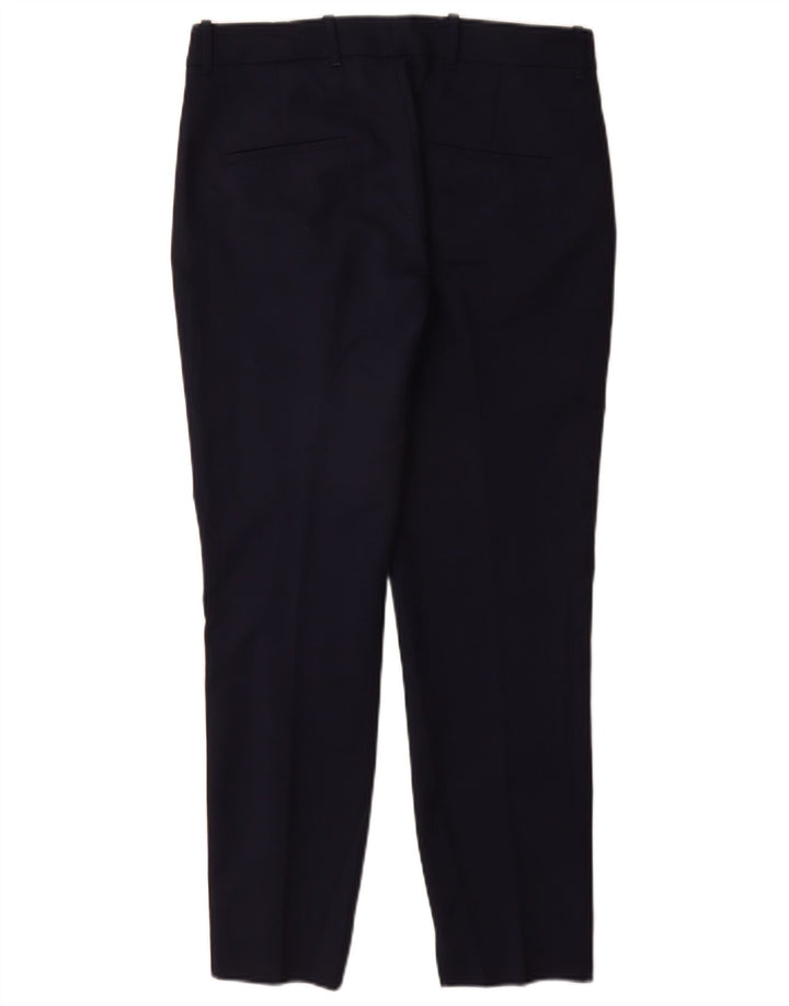 Slim-Anzughose für Damen von Zara, Größe M, W28, L29, Marineblau, Baumwolle
