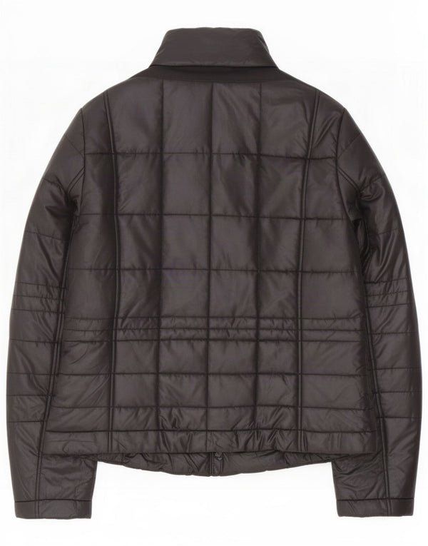 Geox Damen Respira Wattierte Jacke UK 14 Large Schwarz Polyester