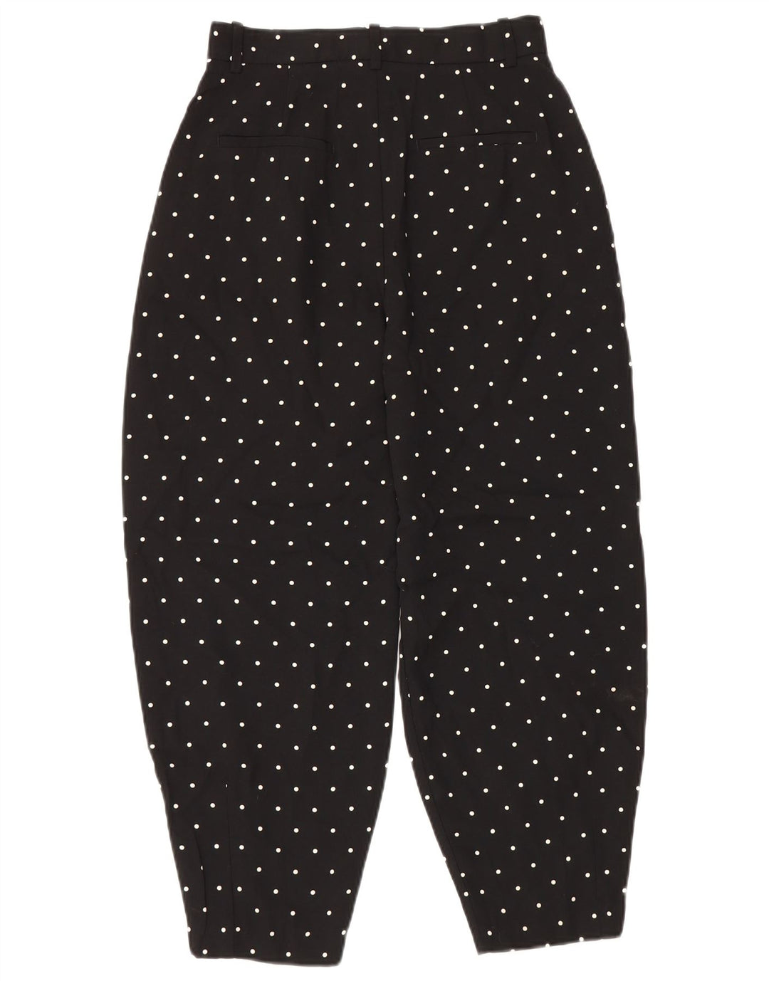 Zara Damen-Haremshose, Größe S, W26, L26, Schwarz gepunktet