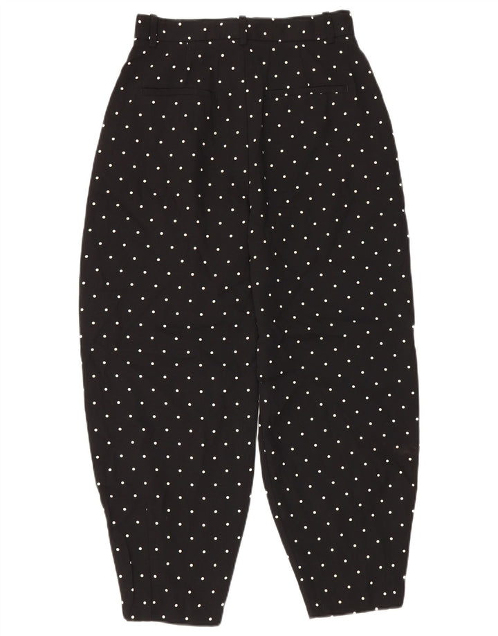 Zara Damen-Haremshose, Größe S, W26, L26, Schwarz gepunktet