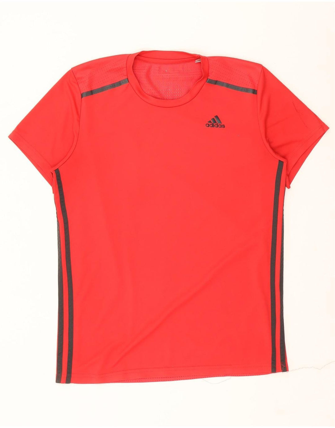 ADIDAS Mens Climacool T-Shirt Top Medium Red Polyester Vintage Adidas and Second-Hand Adidas from Messina Hembry 