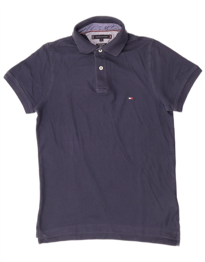 Tommy Hilfiger Herren-Poloshirt, klein, marineblau, Baumwolle