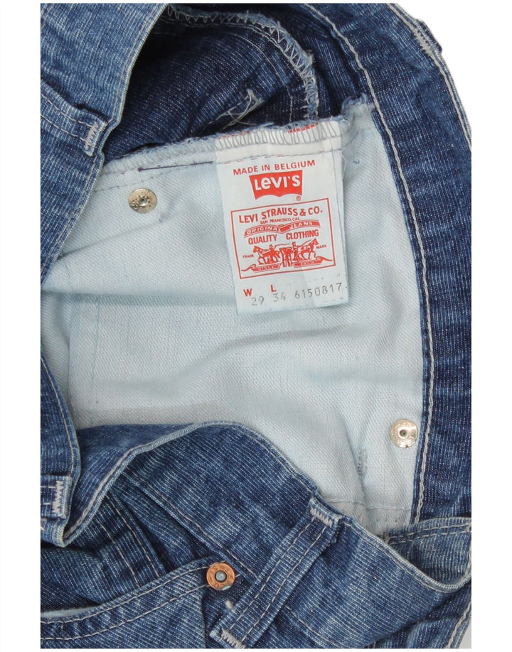 Levi's Herren Straight Jeans W29 L29 Blaue Baumwolle