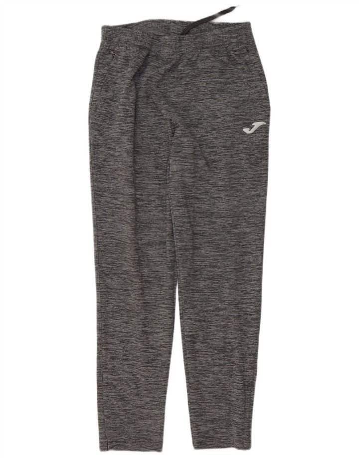 Joma Herren-Trainingshose aus mittelgrau meliertem Polyester
