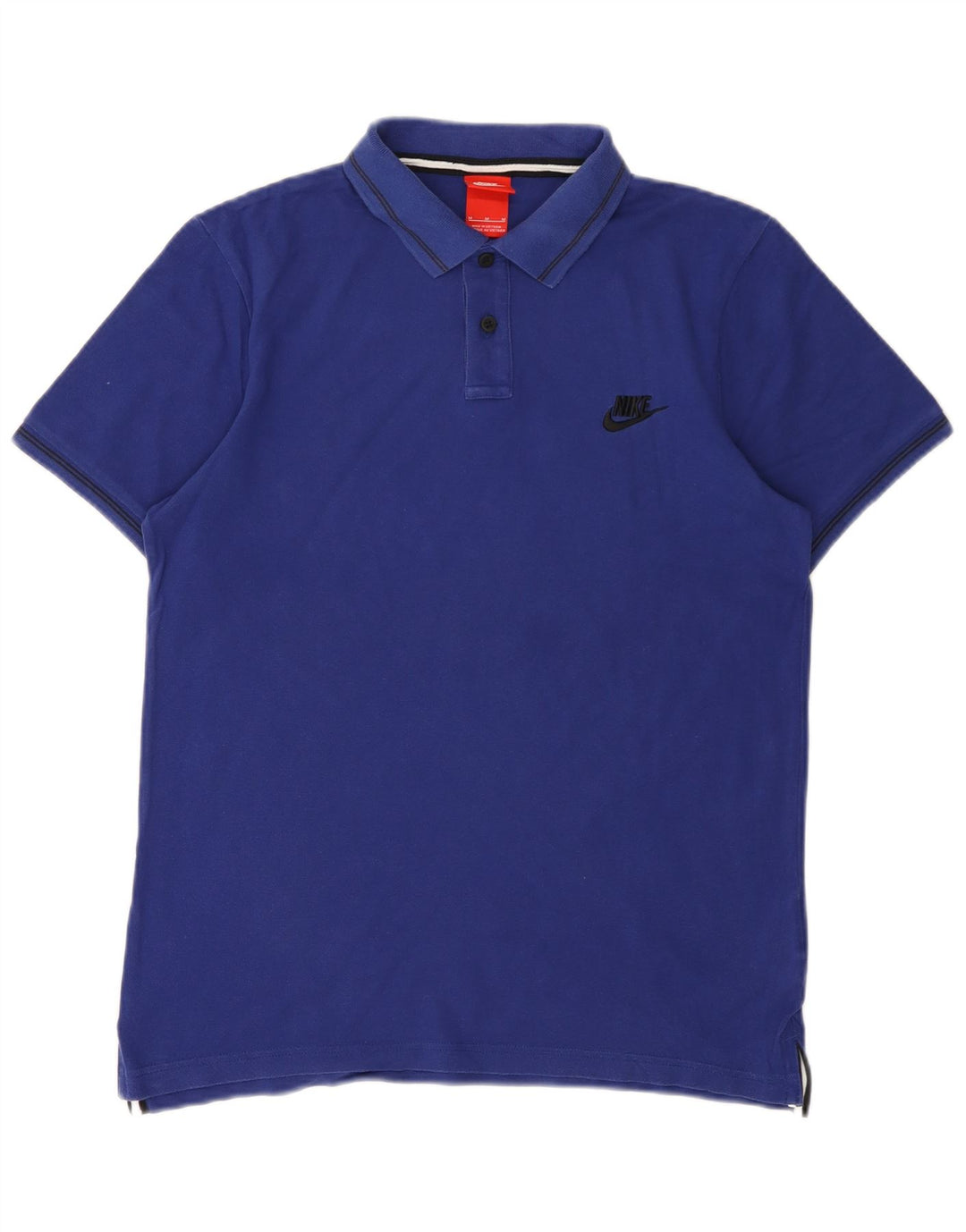 Nike Herren-Poloshirt aus mittelblauer Baumwolle