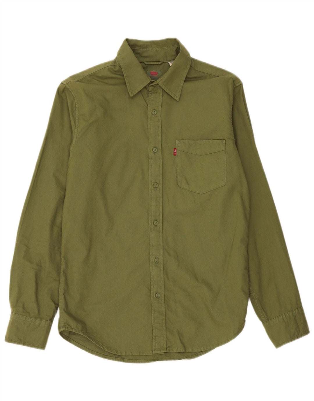 Levi's Herren-Hemd in Standard-Passform, Größe S, Khaki, Baumwolle