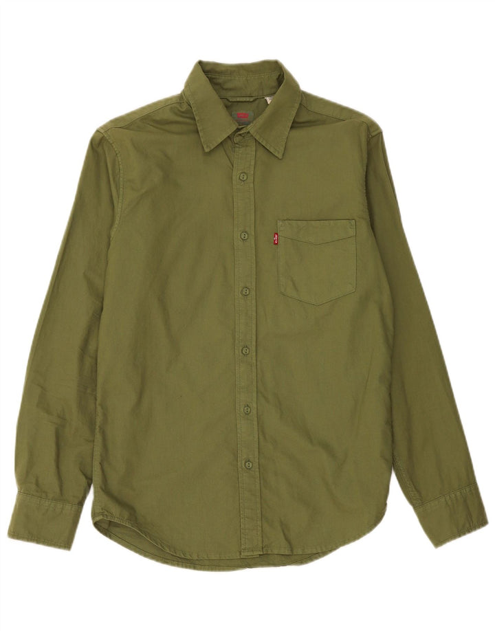 Levi's Herren-Hemd in Standard-Passform, Größe S, Khaki, Baumwolle