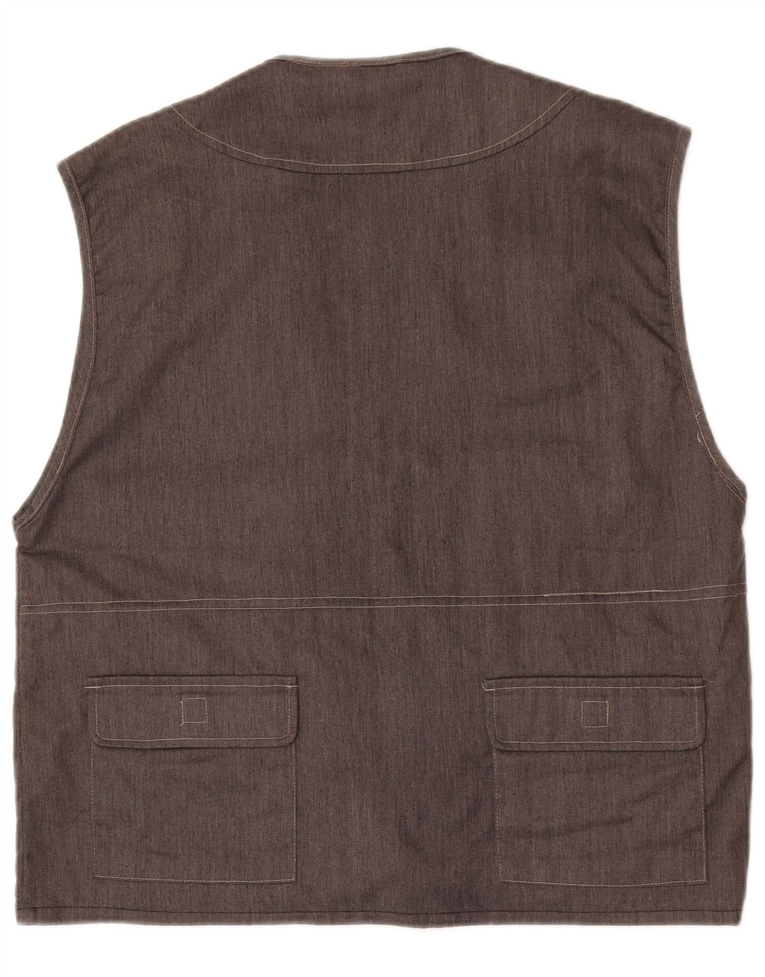 Sotto Zero Herren-Utility-Gilet UK 40 Large aus grauer Baumwolle