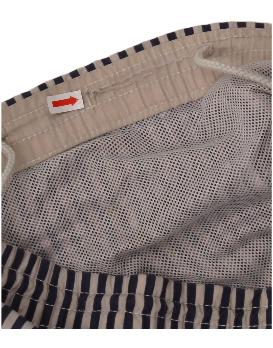 NORTH SAILS Herren-Badeshorts aus mittelblauem, gestreiftem Polyamid