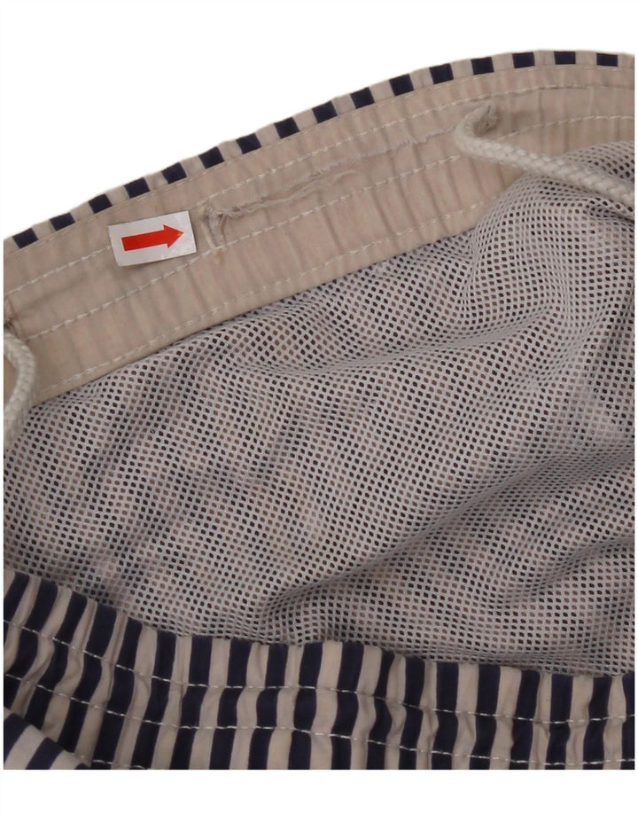 NORTH SAILS Herren-Badeshorts aus mittelblauem, gestreiftem Polyamid