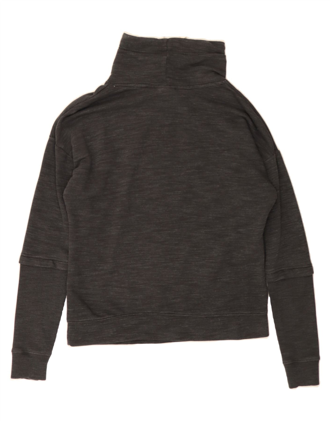 REEBOK Womens Sweatshirt Jumper UK 12/14 Medium Grey Flecked Cotton Vintage Reebok and Second-Hand Reebok from Messina Hembry 