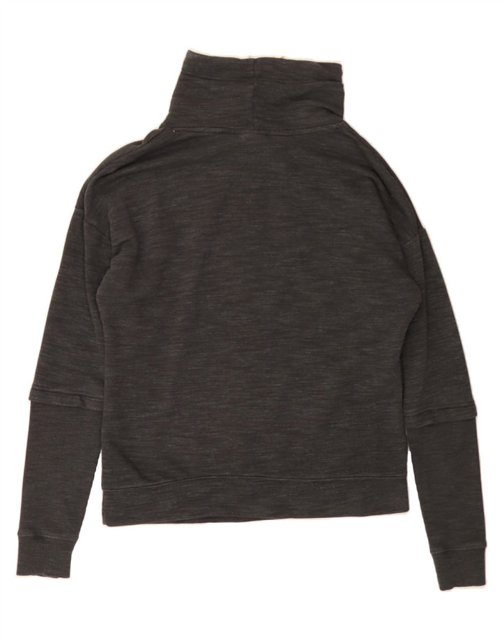 REEBOK Womens Sweatshirt Jumper UK 12/14 Medium Grey Flecked Cotton Vintage Reebok and Second-Hand Reebok from Messina Hembry 