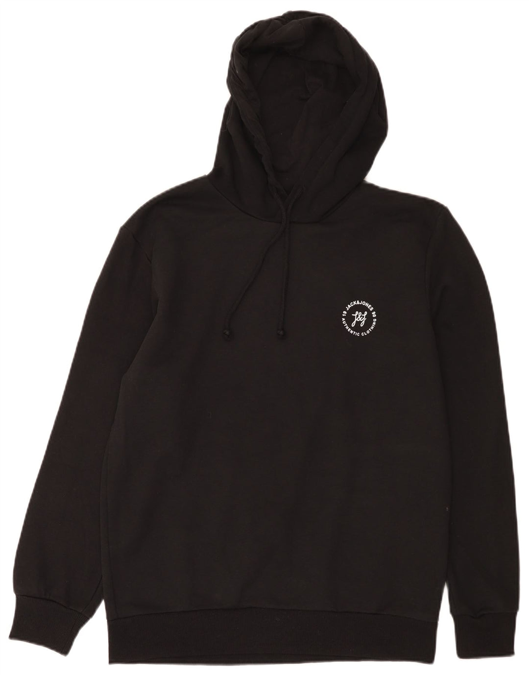 Jack & Jones Herren-Kapuzenpullover, groß, aus schwarzer Baumwolle