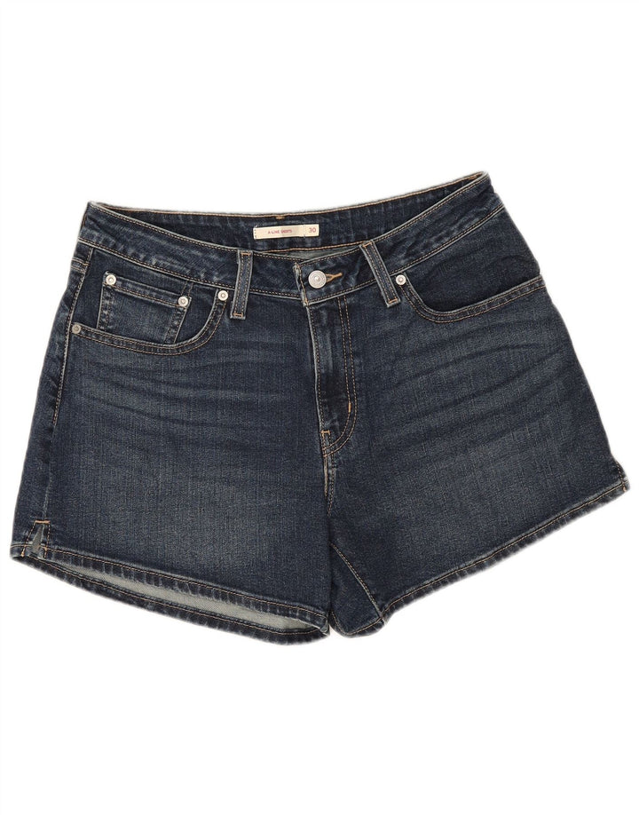 Levi's Damen Jeansshorts W30 mittelblaue Baumwolle