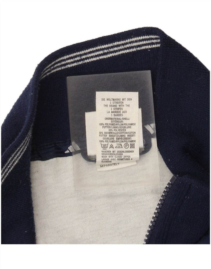 Adidas Damen Übergroße Windjacke UK 14 Medium Marineblau Polyamid