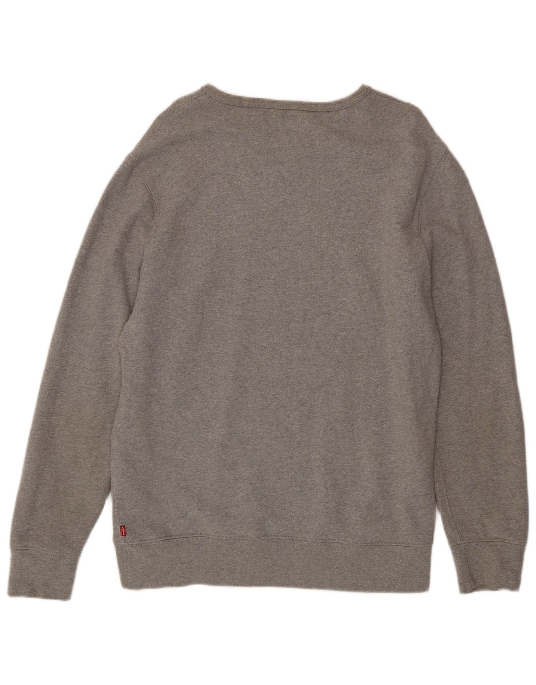 Levi's Herren-Sweatshirt mit Grafik, groß, grau gefleckte Baumwolle