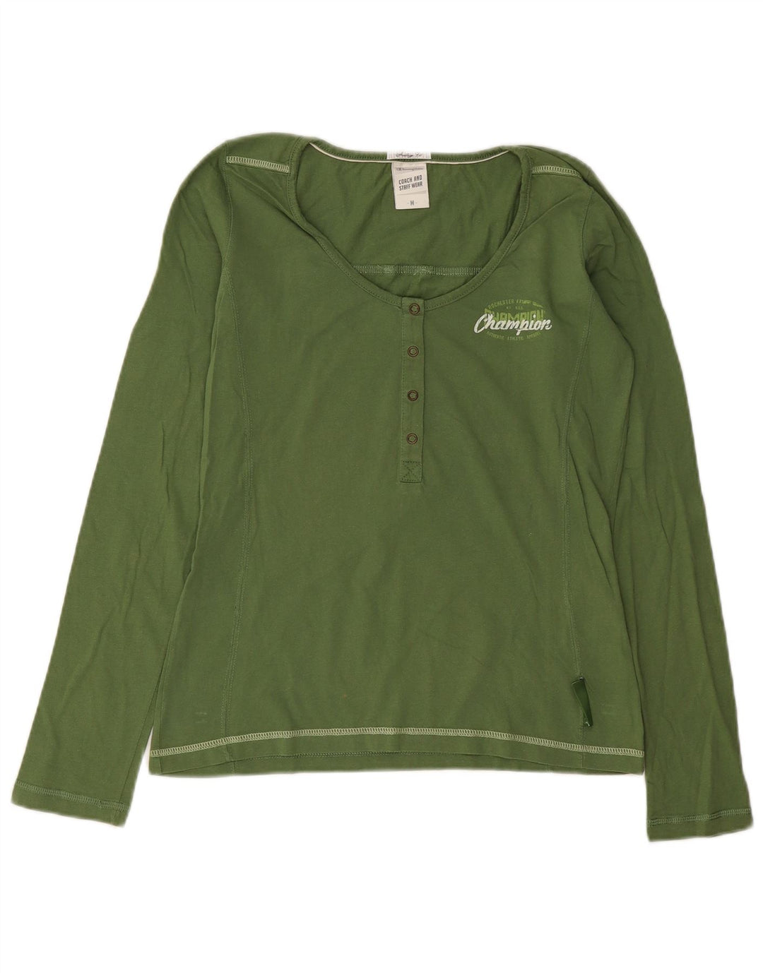 Champion Damen Heritage Fit Top Langarm UK 12 Mittelgrün