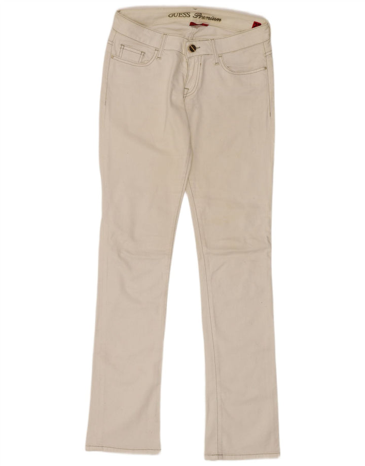 Guess Damen Skinny Jeans W27 L34 Weiße Baumwolle