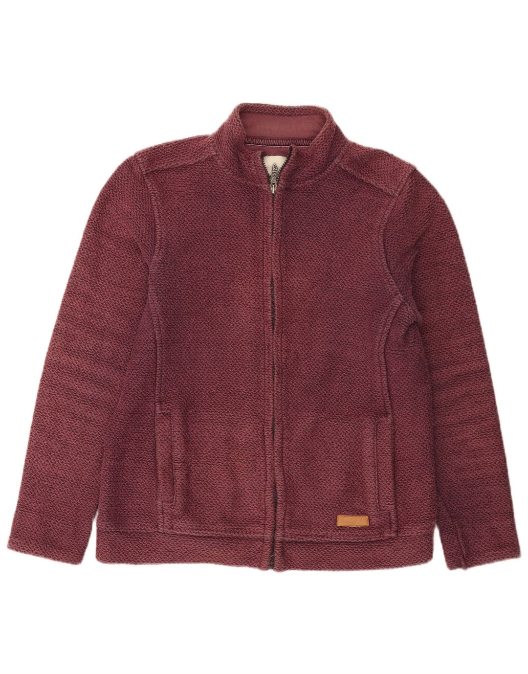 Weird Fish Damen-Trainingsanzug-Top-Jacke, UK 12, mittlere Burgunder-Baumwolle
