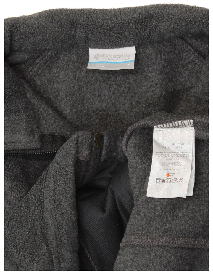 COLUMBIA Womens Fleece Jacket UK 10 Small Grey Polyester