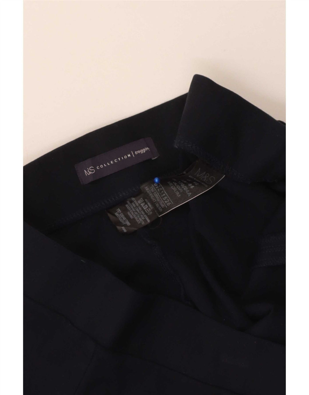 Marks & Spencer Damen Leggings UK 16 Large Marineblaue Viskose