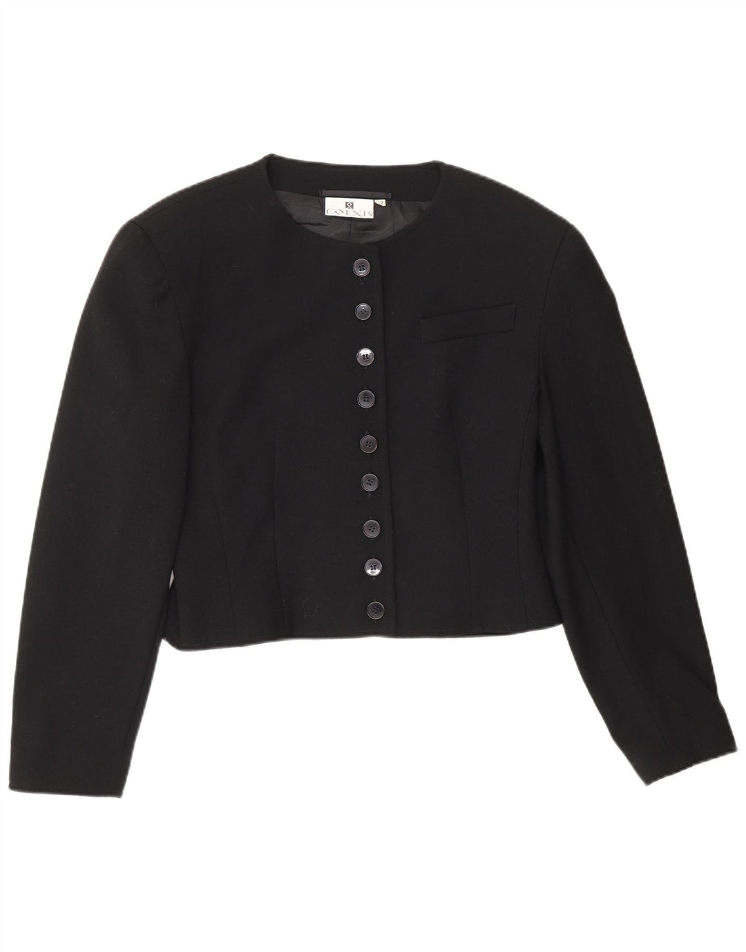 Coexis Damen Bolerojacke IT 42 Medium Schwarz Schurwolle
