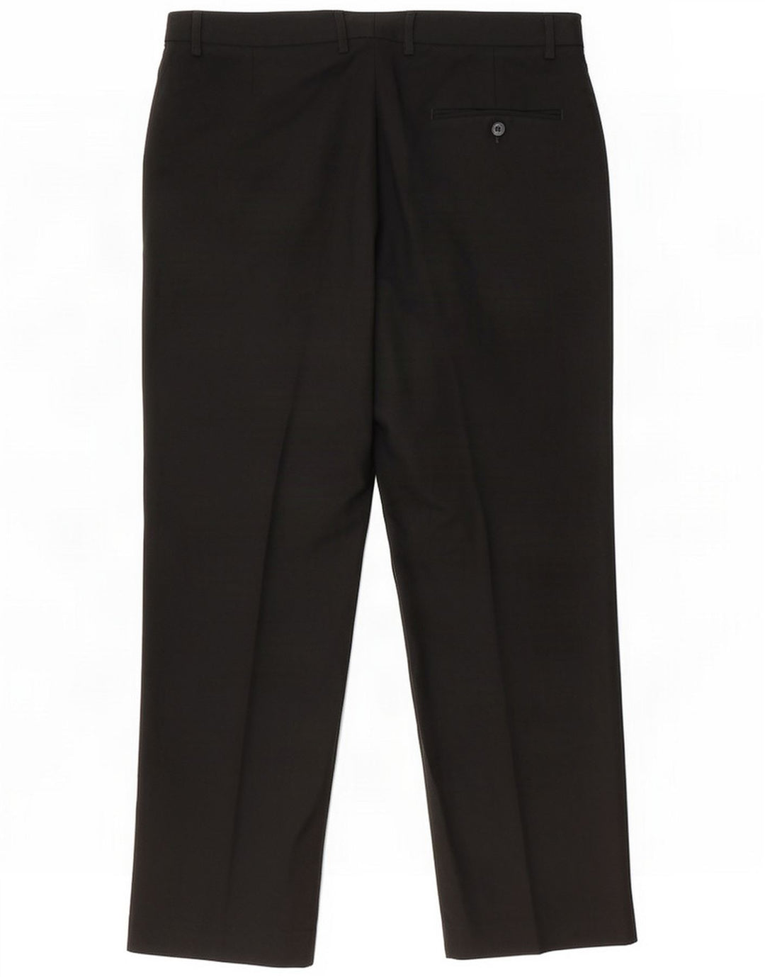 Marks & Spencer Herren-Anzughose mit normaler Passform, W36 L31, schwarzes Polyester