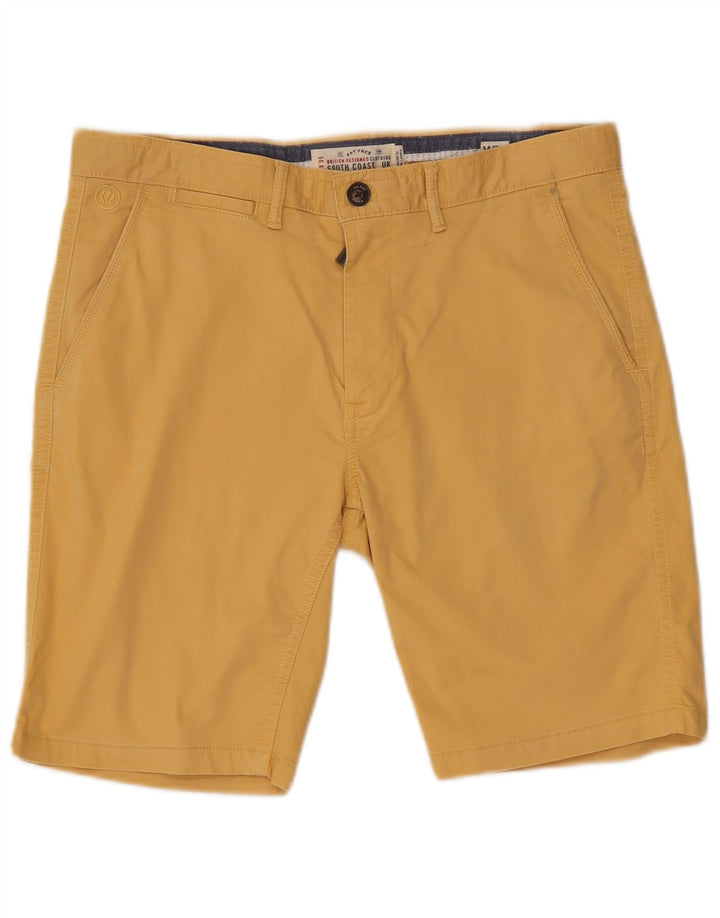Fat Face Herren-Chinoshorts, W34, Größe L, Gelb, Baumwolle