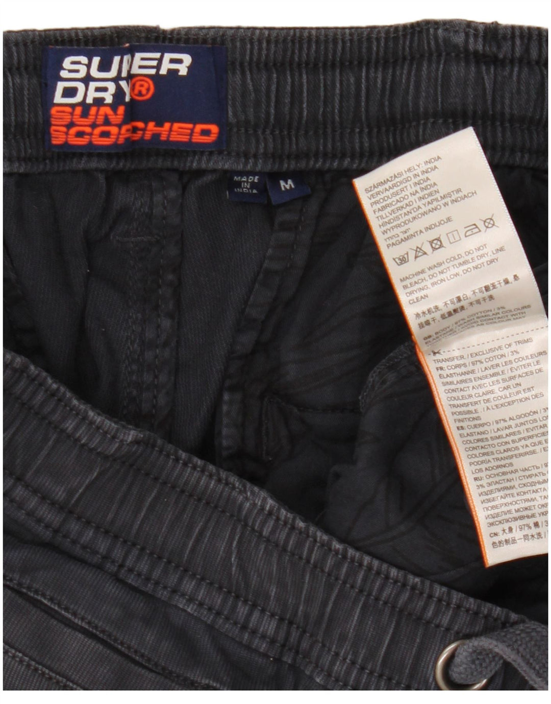 Superdry Herren-Chinoshorts aus Baumwolle in mittlerem Marineblau