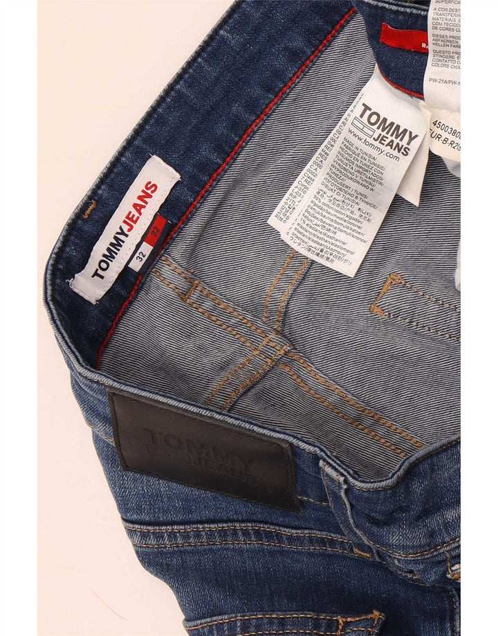 Tommy Hilfiger Herren Slim Jeans W32 L32 Blaue Baumwolle