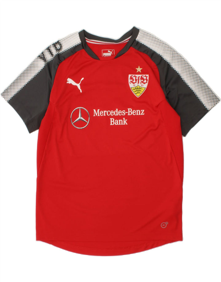 PUMA Boys Graphic T-Shirt Top 13-14 Years Red Colourblock Polyester Vintage Puma and Second-Hand Puma from Messina Hembry 