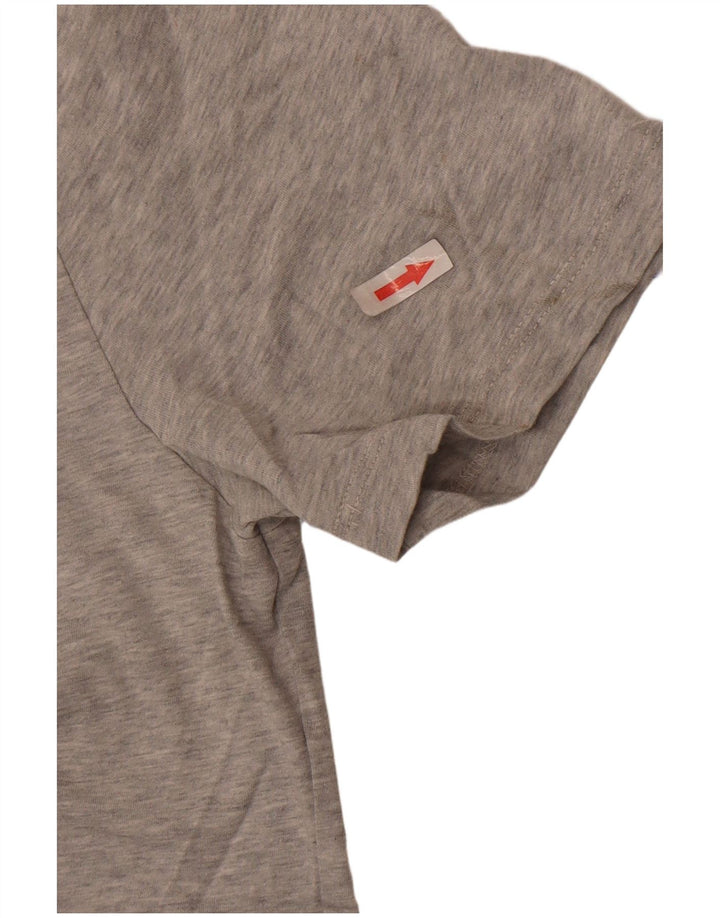 Reiss Herren-Poloshirt, klein, grau gesprenkelte Baumwolle