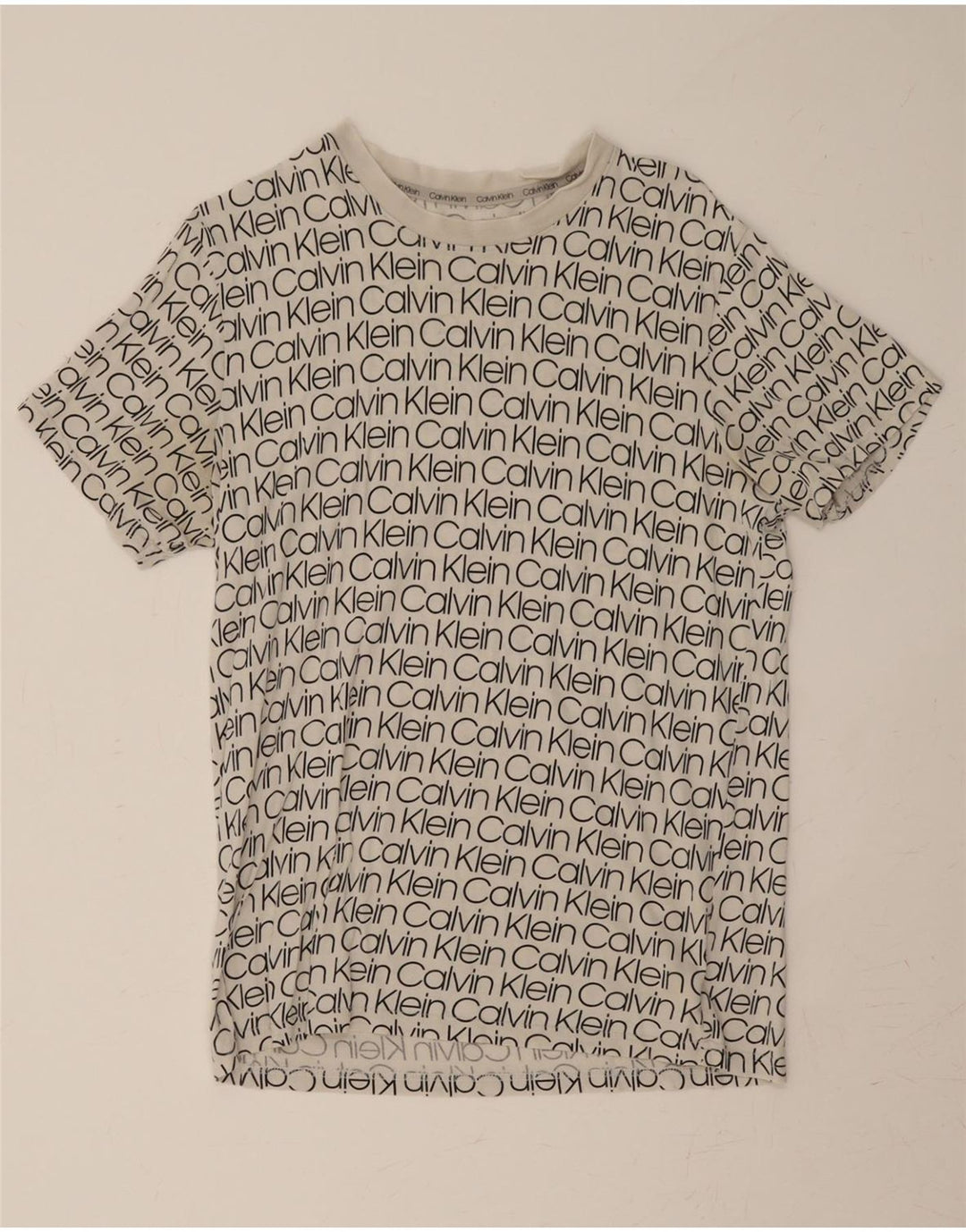 CALVIN KLEIN Mens Graphic T-Shirt Top Medium Grey Cotton Vintage Calvin Klein and Second-Hand Calvin Klein from Messina Hembry 