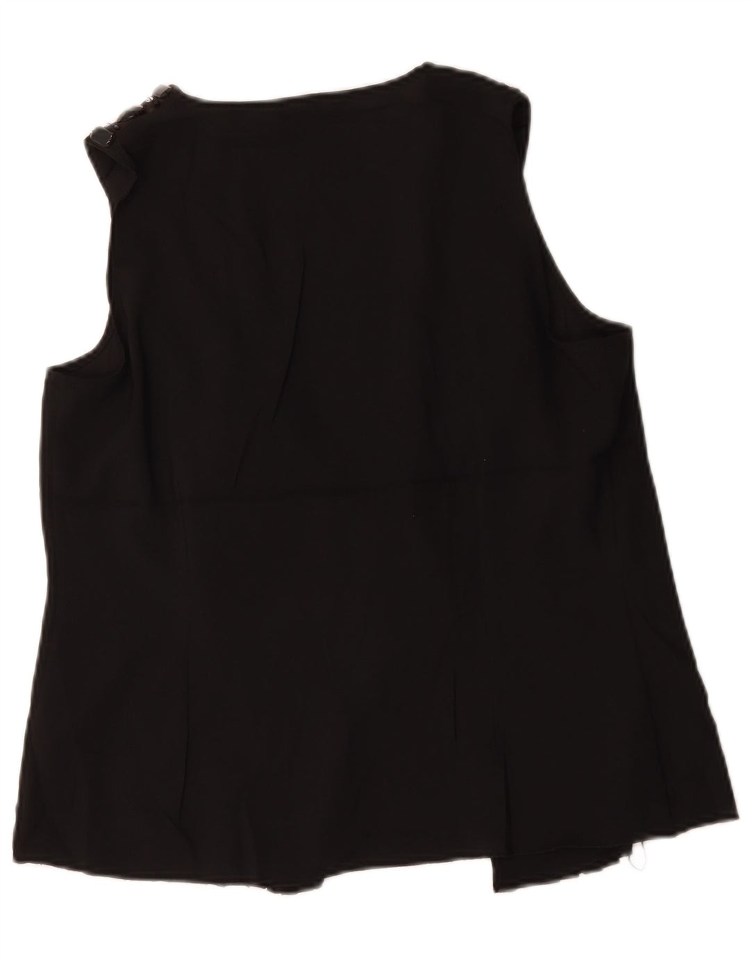 Marks & Spencer Damen Autograph Ärmelloses Blusenoberteil UK 12 Medium Schwarz