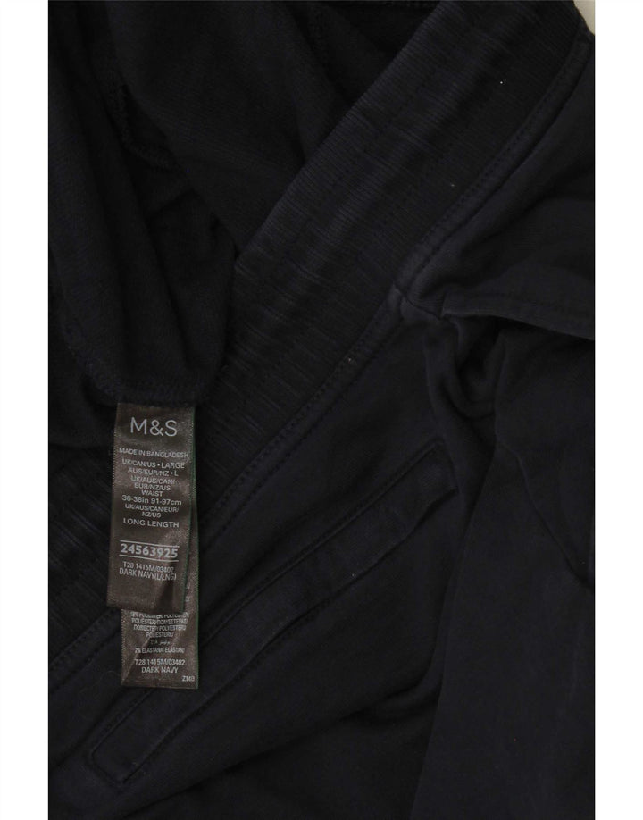 Marks & Spencer Herren-Trainingshose, große marineblaue Baumwolle