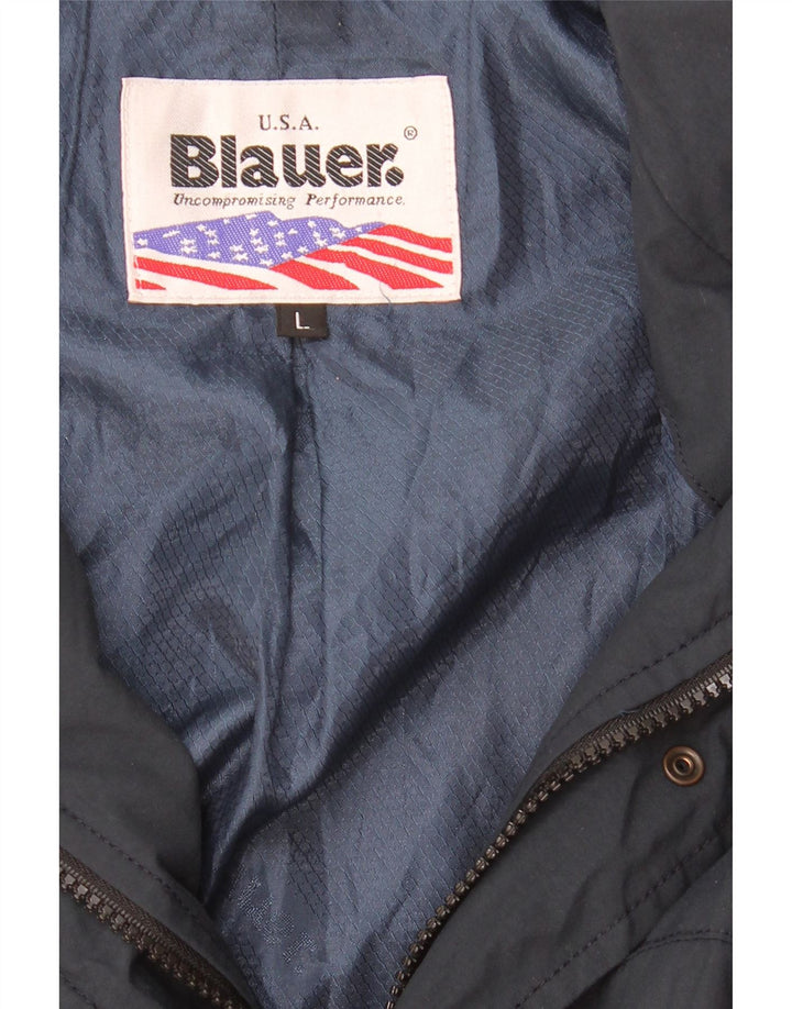 Blauer Herren Militärjacke UK 40 Large Marineblau