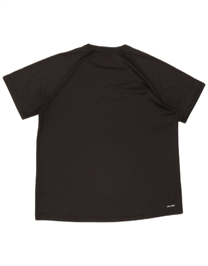 Adidas Herren Climalite Graphic T-Shirt Top XL Schwarz Polyester