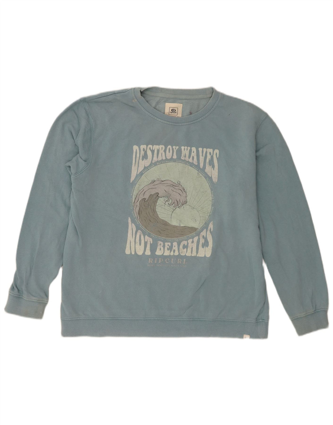 Rip Curl Herren-Sweatshirt mit Grafik, Größe S, Blau, Baumwolle
