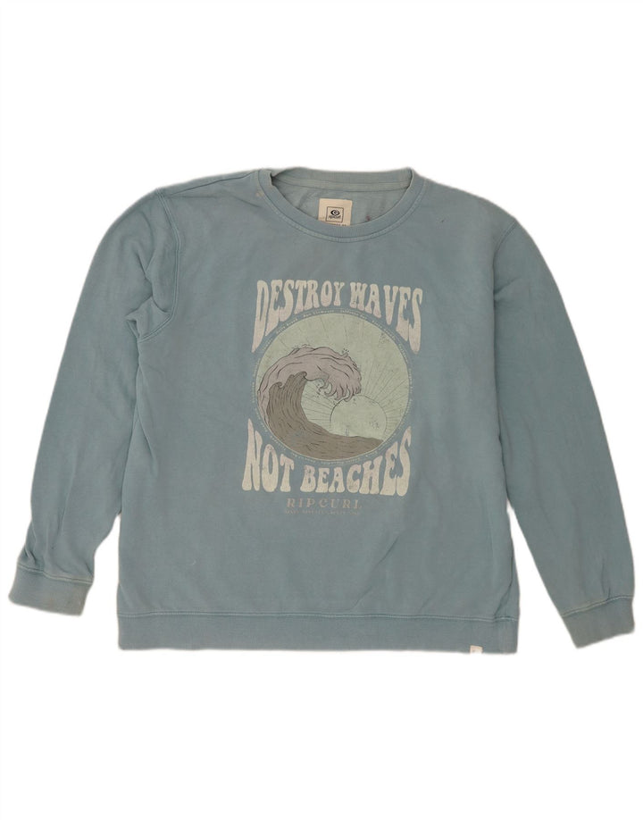 Rip Curl Herren-Sweatshirt mit Grafik, Größe S, Blau, Baumwolle