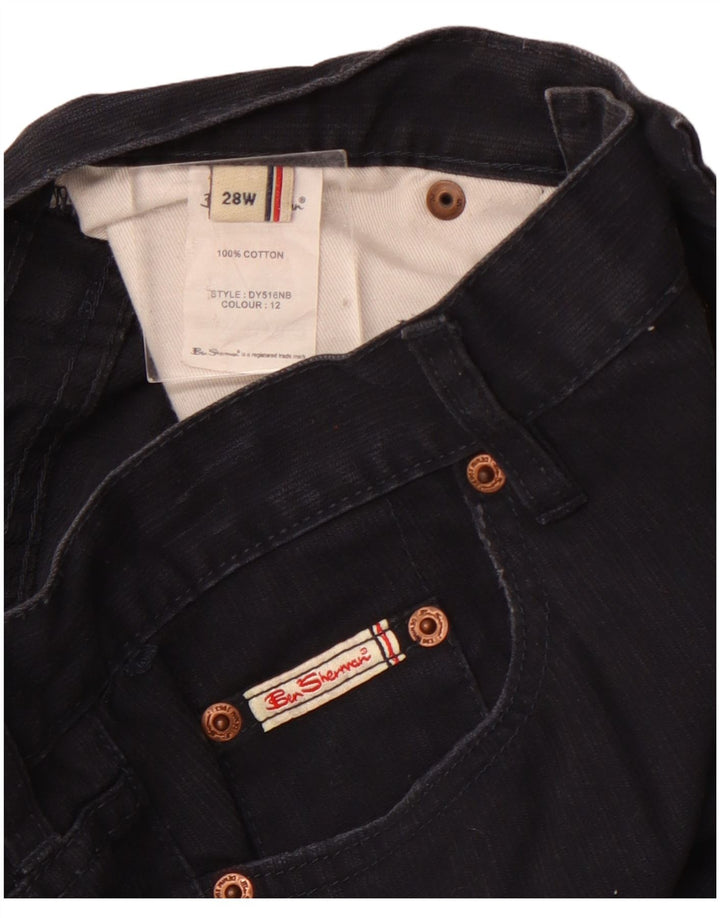 Gerade Freizeithose für Damen von Ben Sherman, W28, L29, marineblau, Baumwolle