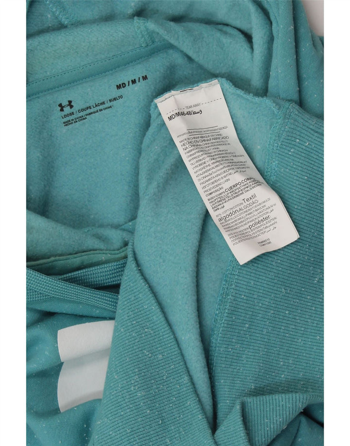 UNDER ARMOUR Damen Übergroßer Kapuzenpullover UK 14 Mittelblau meliert