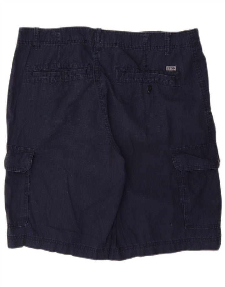 Izod Herren Cargo-Shorts W34 Große marineblaue Baumwolle